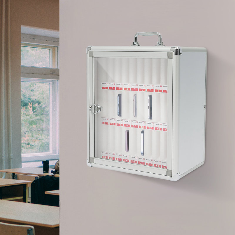 Armoire de rangement pour téléphone portable à 30 emplacements verrouillable