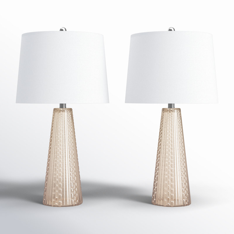Glass Table Lamp, Champagne