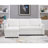 Reversible Modular L Shaped Couch, Velvet Sleeper Sectional Sofa Bed with Storage Chaise, Pull Out Convertible Sofa-1017160162-1017160086