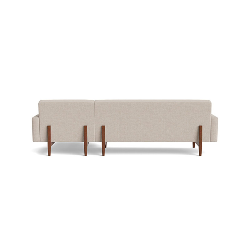 Tyler Chaise Sectional, Performance Weave - Natural, Right Hand Facing