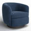 Fauteuil demi-tonneau pivotant rembourré Marcy-1458193520
