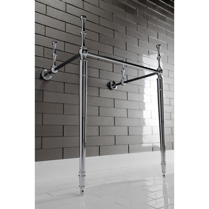 Kingston Brass Edwardian Brass Console Sink Legs, Polished Chrome