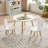 Round Table Portable Plastic Dining Card Table And Chair Set