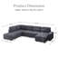 Canapé modulaire en U Corduroy-117494710
