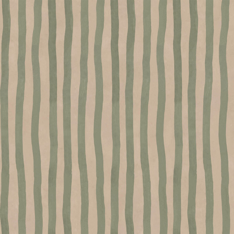 Artist's Stripe Wallpaper, Sap/Alabaster