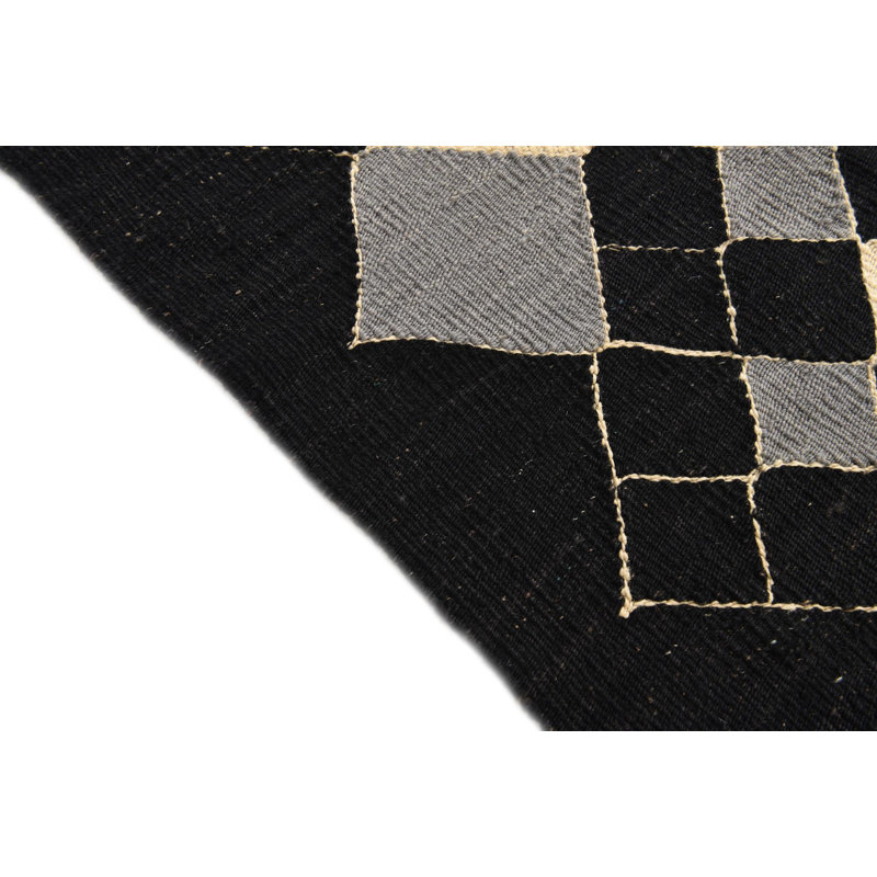 Tapis noir Noor