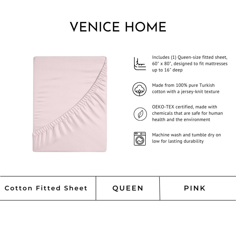 400 Thread Count Cotton Extra Deep Pocket Fitted Sheet - Hotel Luxury Single Fitted Sheet Only - Easily Fits 18" to 24" Mattress