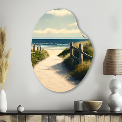 Sabatino - Coastal Beach Pear Shape Metal Wall Sculpture