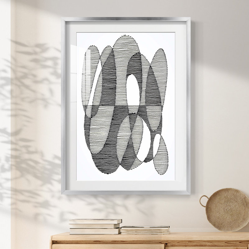 Opposite Day I -Framed Print, 28.5" H x 20.5" W, Silver
