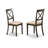 5 Piece Kitchen Table Set for 4 Includes a Round Dining Room Table with Pedestal and 4 Linen Fabric Upholstered Dining Chairs, Cappuccino-2008749707-2008749704-2001270649