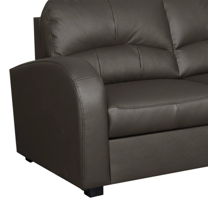 Canapé-lit d'angle Fridulf, Orienté à droite, Marron foncé