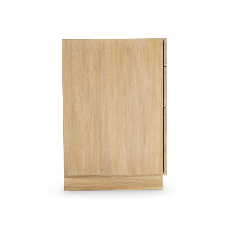 Calavaras 2 - Drawer Nightstand, Bleached Teak