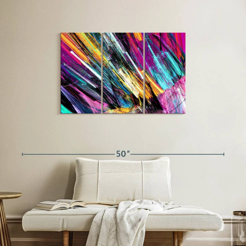 Avery Rainbow Abstract, 24" H x 38" W