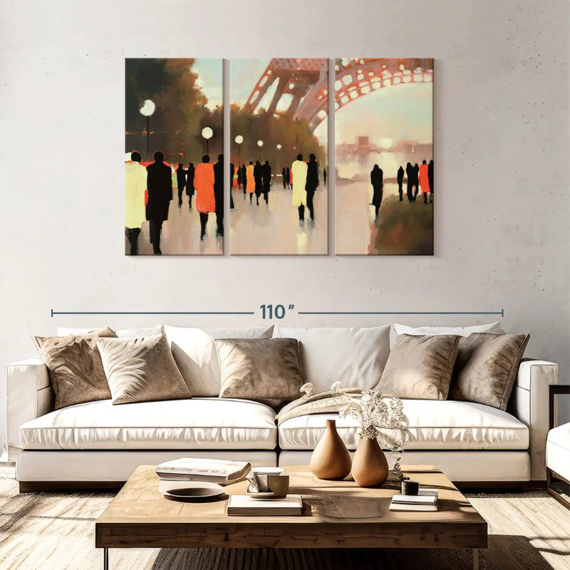 Sebbie Paris Remembered, 48" H x 74" W