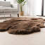 Tapis brun fait à la main Fraga-1313107861