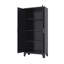 Armoire garde-manger moderne 71 po, armoire de rangement en métal avec portes et tablettes réglables pour la chambre à coucher, le salon et la cuisine-2037888996