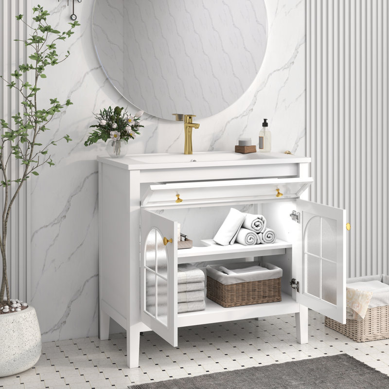 Meuble-lavabo Mid-Century