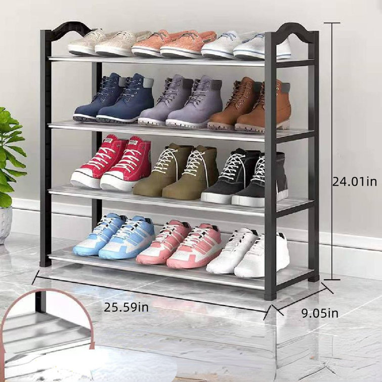 Rebrilliant Wall-Mounted 18-Pair Shoe Boot Rack & Reviews