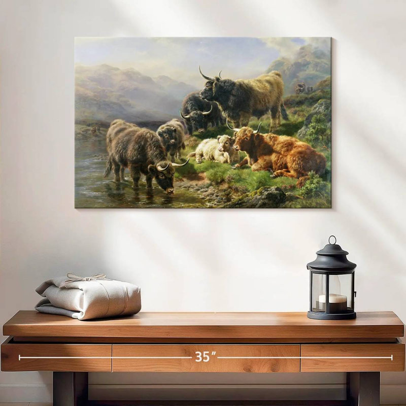 Brampt Highland Cattle, 16" H x 24" W