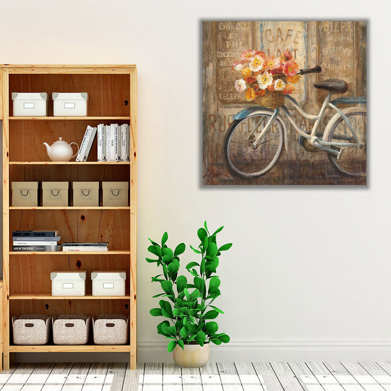«Meet Me at Le Cafe II», reproduction d'art sur toile, H 12 po x l 12 po