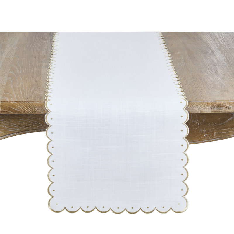 Chemin de table Scalloped Edge, Doré