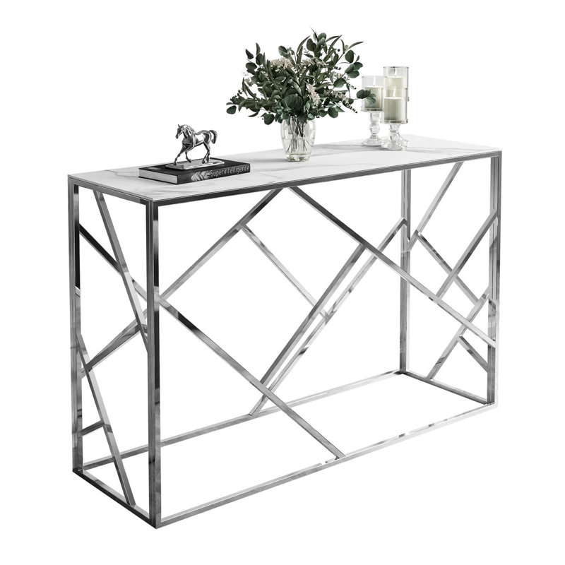 Biest 120cm Glass Top Console Table