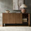 Martha 63"Wide Modern 4 Door Fluted Sideboard with Cable Management-664394837