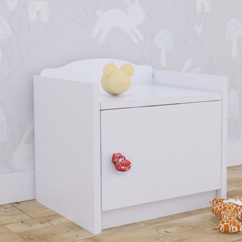 Baby Mix 1 Drawer Nightstand, White