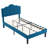 Twin Upholstered Platform Bed With Tufted Headboard, No Box Spring-1370727024