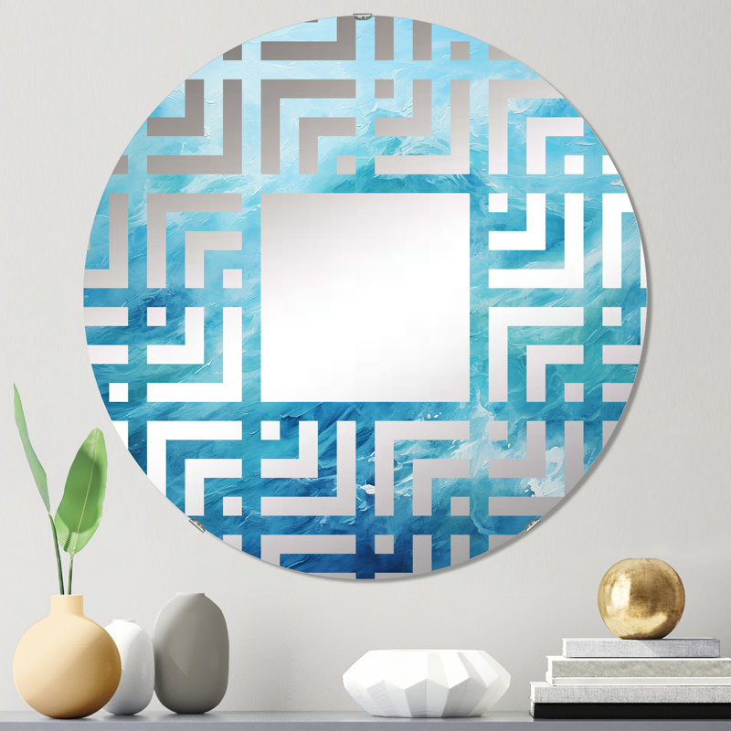 Deiondra Circle Mirror, 23.6" x 23.6"