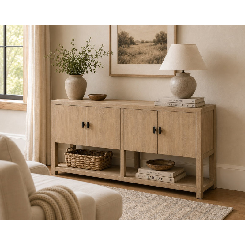 Sopaul 67'' W Solid Wood Sideboard