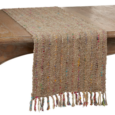 Calkins Striped 100% Cotton Table Runner
