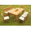 Canberra Outdoor 11 - Piece Teak Dining Set