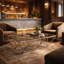 Allure Silver Base Glass Coffee Table