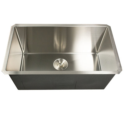 Pro Series 30'' L Undermount Single Bowl Stainless Steel Laundry/Kitchen Sink