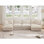 Canapé modulaire à assise large en U avec housse recouverte de tissu, canapé à 4 places avec bordures françaises avec plusieurs grands coussins, canapé moelleux à assise profonde et moelleuse pour salon, appartement, tissu chenille