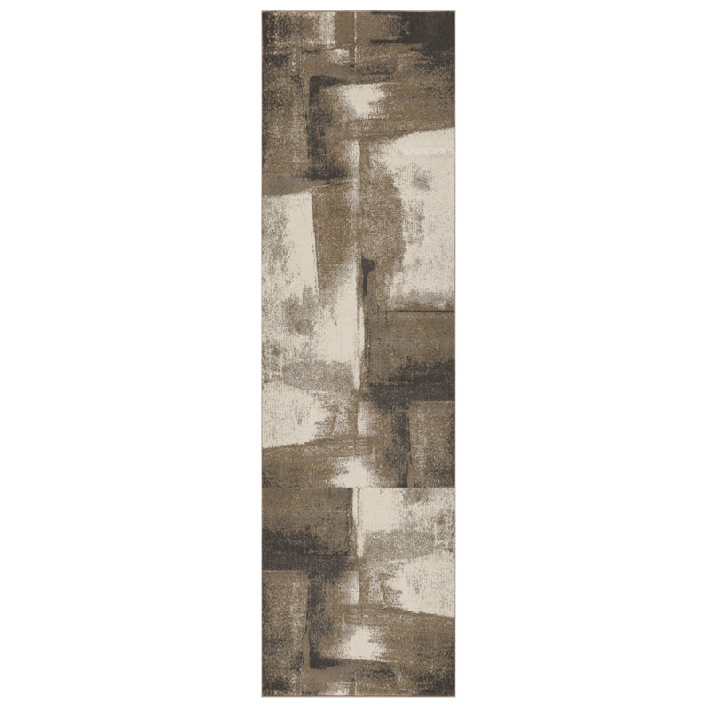 Abstract Indoor Rug, Runner 2' x 7'