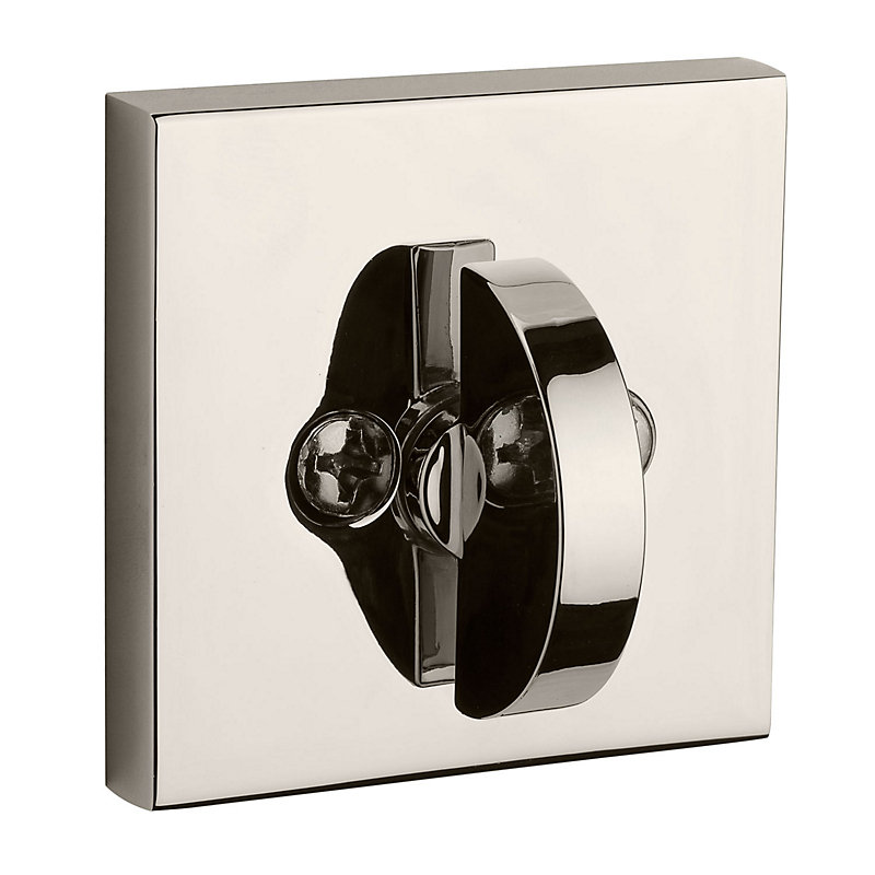 Contemporary Double Cylinder Deadbolt, Yes, Keyed Different, Polished Nickel