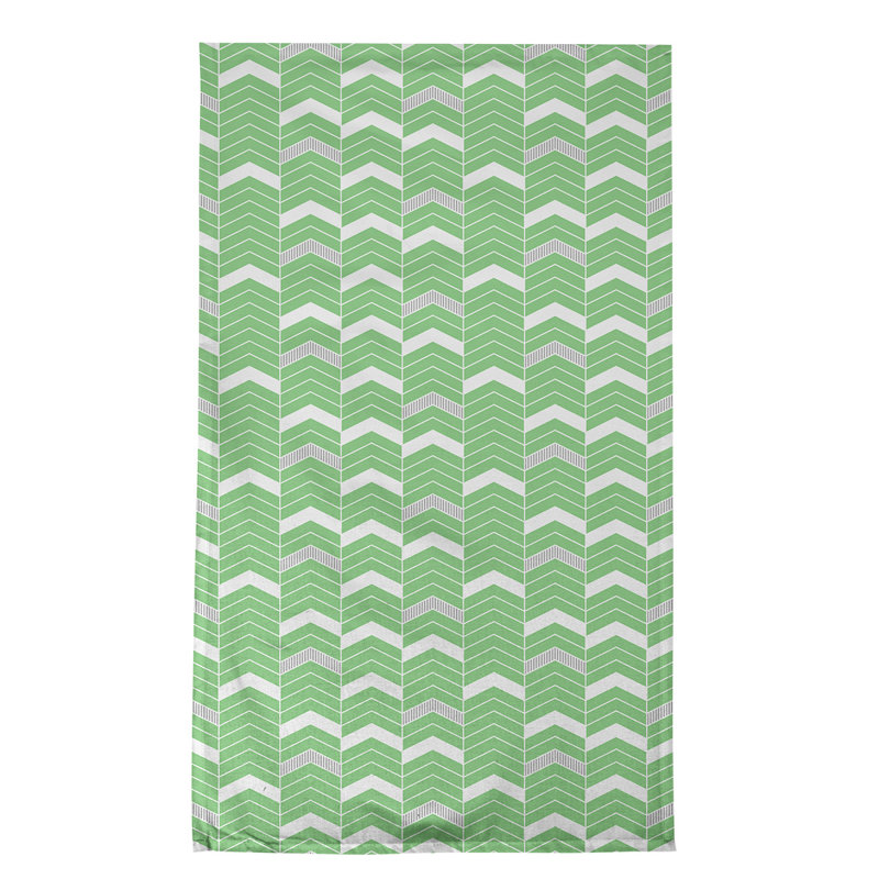 Stephenie Tea Towel Kitchen Towel, Green/Gray, Cotton Twill