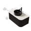 Meuble-lavabo de 36 po avec lavabo, lavabo à bords arrondis avec tiroir, lavabo rond en céramique et plateau en pierre frittée, pré-assemblé-1603027624