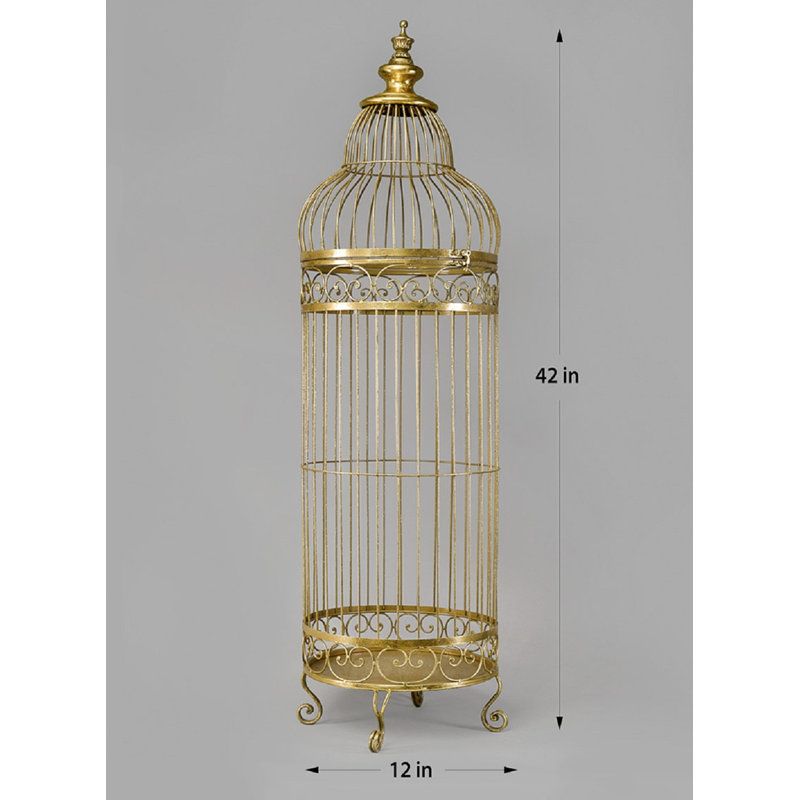 Eveloe Decorative Bird House Or Cage, 42" H x 12" W x 12" D
