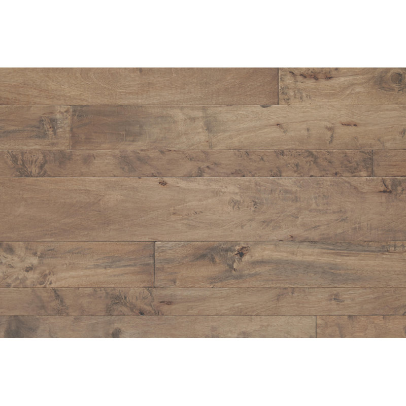 Revêtement de sol en bois d’ingénierie à longueur allongée 4/7 po x 47 po shiranga Antigua, Sediment