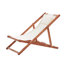 Callas 128 cm Long Reclining Acacia Single Chaise with Cushions-2000505004-2000505007