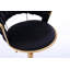 Ensemble de 2 tabourets de bar, avec repose-pieds chromé et base pivotante réglable en velours-125536140