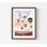 «Hot Air Balloon Landscape Art Print», affiche de l'aventure de montagne pastel