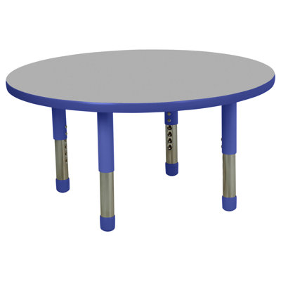 Round T-Mold Activity Table with Adjustable Tiny Tot Legs