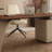 Nut-brown+Beige Rectangular Manufactured Wood with 3 drawers desk-924463786-924463787