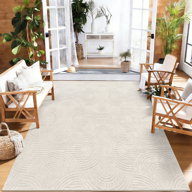 Machine Washable Non-Slip Oriental Area Rug, Rectangle 6' x 9'