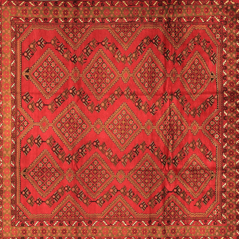 Maiza Performance Oriental Indoor Rug, Square 8'