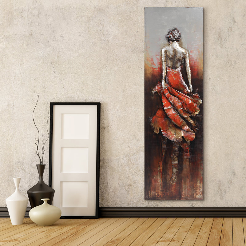 Décoration murale «Lady in Red»